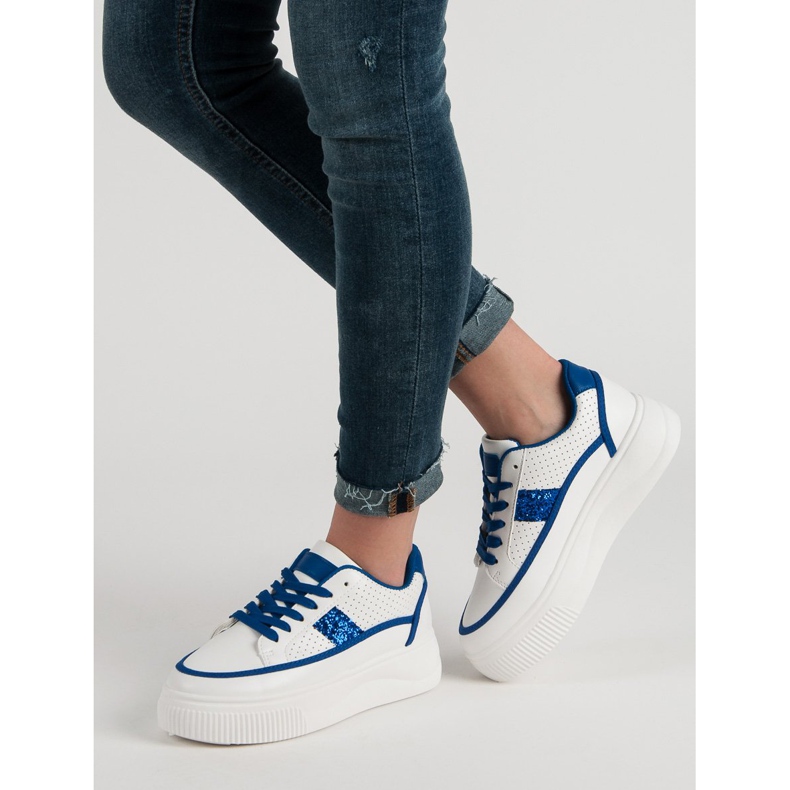 Creepers Blancs À Paillettes 1