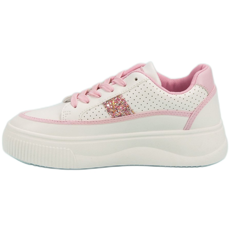 Creepers Blancs À Paillettes blanche 1 Creepers Blancs À Paillettes blanche 1