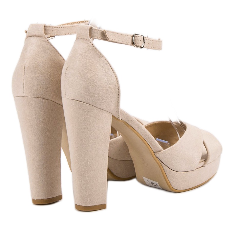 Seastar Sandales confortables à talons hauts brun 1