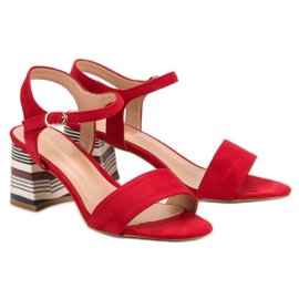 Sandales rouges à la mode VINCEZA 1