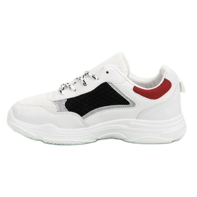 Chaussures de sport confortables blanche multicolore 1