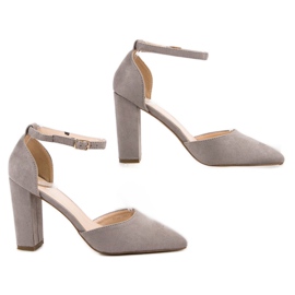 Seastar Escarpins en daim à Spitz gris 5