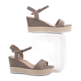 Seastar Sandales compensées confortables gris 6