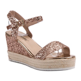 Seastar Sandales compensées confortables jaune 6