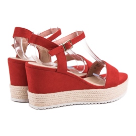 Seastar Sandales compensées confortables rouge 5