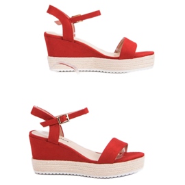 Seastar Sandales compensées confortables rouge 6