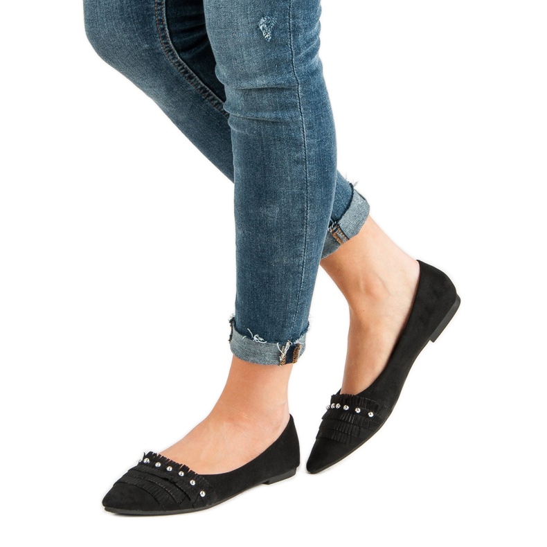 Ballerine Noire En Spitz le noir 2