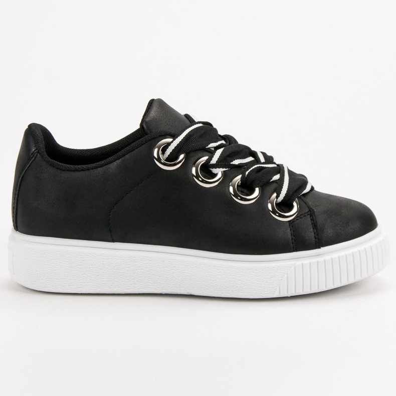 Chaussures de sport à paillettes noir 2