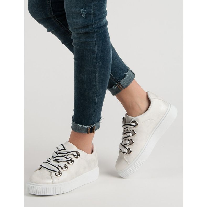 Chaussures de sport à paillettes gris 2 Chaussures de sport à paillettes gris 2