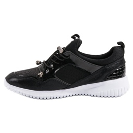 Chaussures de sport avec cordon de serrage noir 1