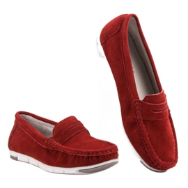 Filippo Mocassins en cuir rouge 2 Filippo Mocassins en cuir rouge 2