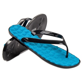 SHELOVET Tongs en caoutchouc bleu 3