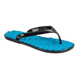 SHELOVET Tongs en caoutchouc bleu 1