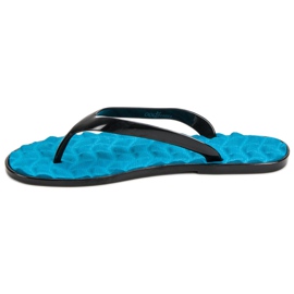 SHELOVET Tongs en caoutchouc bleu 2