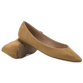 Corina Ballerine En Spitz brun 1 Corina Ballerine En Spitz brun 1