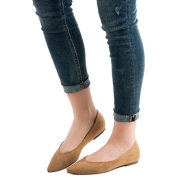 Corina Ballerine En Spitz brun 2 Corina Ballerine En Spitz brun 2