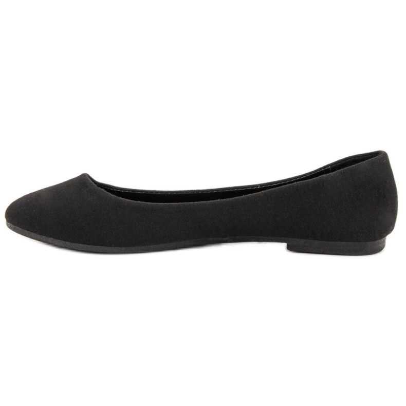 Ideal Shoes Ballerines textiles noires 1