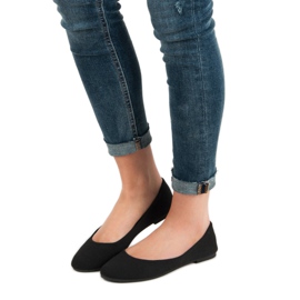 Ideal Shoes Ballerines textiles noires 2