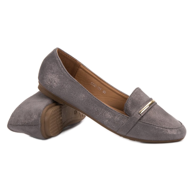 Abloom Mocassins femme gris 2 Abloom Mocassins femme gris 2