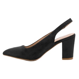 Escarpins en daim VINCEZA le noir 1