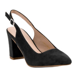 Escarpins en daim VINCEZA le noir 6