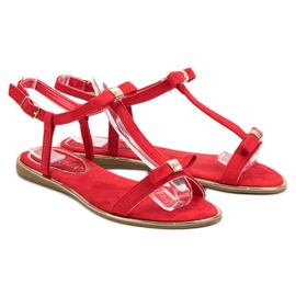 Sandales À Noeud VINCEZA rouge 1
