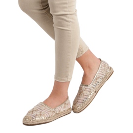 Lucky Shoes Espadrilles En Dentelle À Fleurs brun 2 Lucky Shoes Espadrilles En Dentelle À Fleurs brun 2