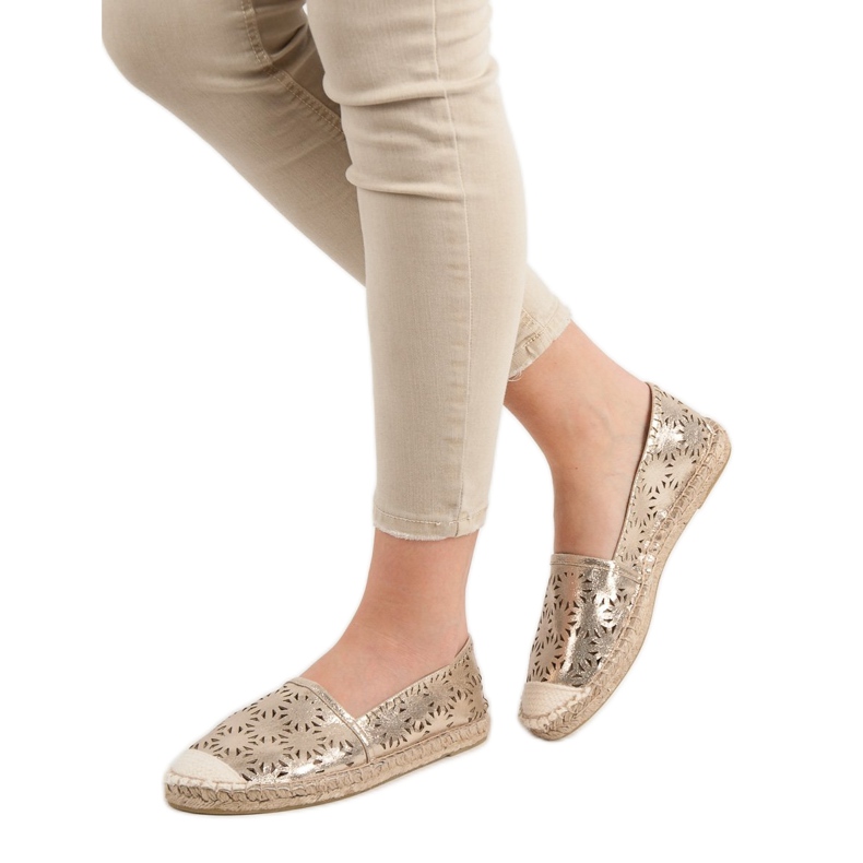 Cm Paris Espadrilles textiles jaune 1