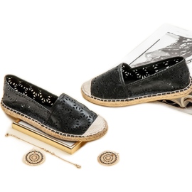 Cm Paris Espadrilles textiles le noir 5