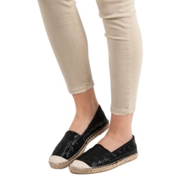 Cm Paris Espadrilles textiles le noir 3