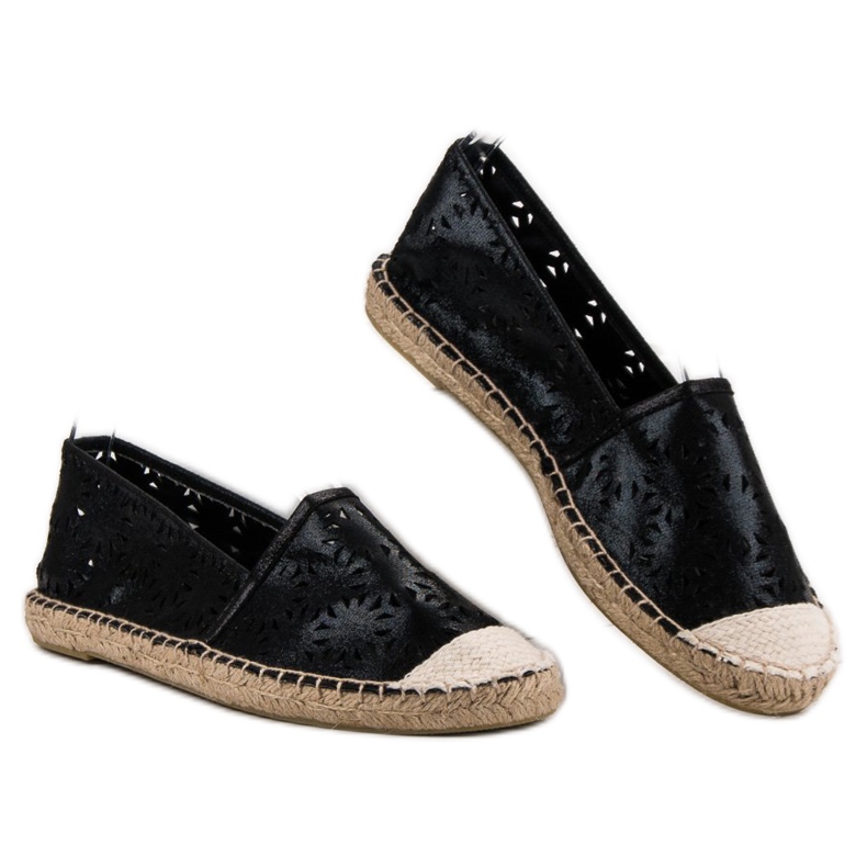 Cm Paris Espadrilles textiles le noir 2