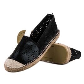 Cm Paris Espadrilles textiles le noir 1