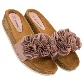 Seastar Pantoufles Poudrées Décontractées rose 3
