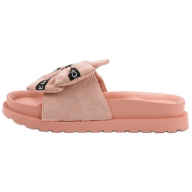 Seastar Pantoufles en daim pour femmes rose 5