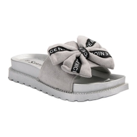 Seastar Pantoufles en daim pour femmes gris 3