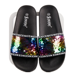 Seastar Pantoufles À Paillettes multicolore 5