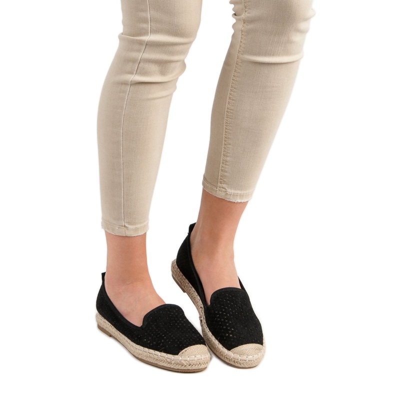 Lucky Shoes Seigneurs ajourés noirs 1