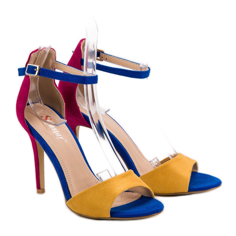 Seastar Sandales sur un talon haut multicolore 1