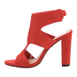 Seastar Sandales en daim élégantes rouge 3