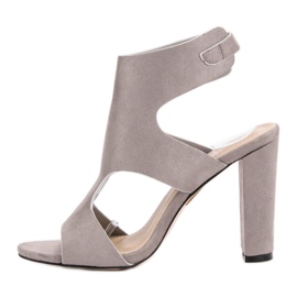 Seastar Sandales en daim élégantes gris 5