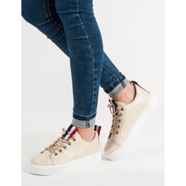 Chaussures décontractées pour femmes jaune 6