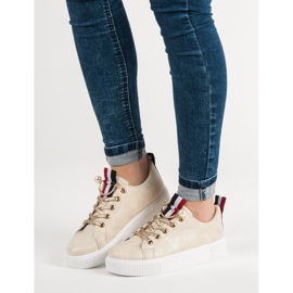 Chaussures décontractées pour femmes jaune 5