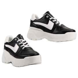 Kylie Baskets sur la plate-forme le noir 2