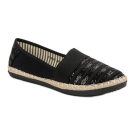 Kayla Espadrilles Brillantes noir 2