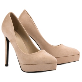 Bestelle Talons En Daim Sur La Plateforme brun 5