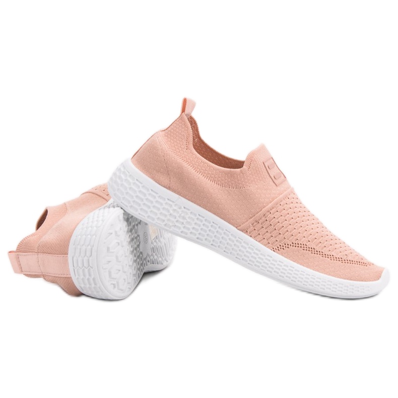 Weide Chaussures textiles à la mode rose 1