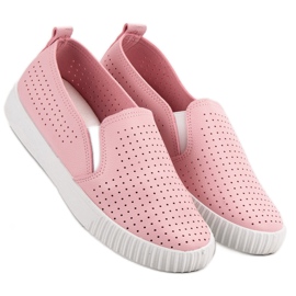 SHELOVET Slipons Ajourés rose 2