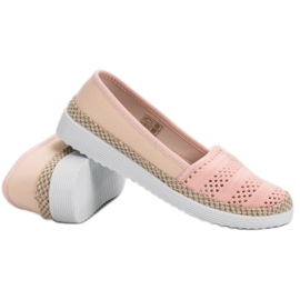SHELOVET Espadrilles textiles rose 1