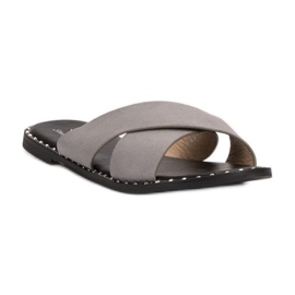 Small Swan Chaussons en daim gris 7