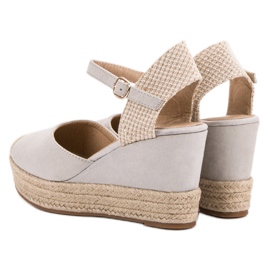 Seastar Espadrilles Compensées gris 4